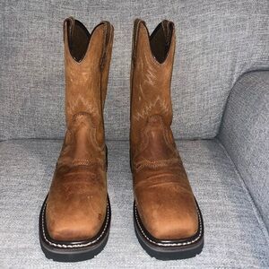 Men's Brown Leather Western Boots